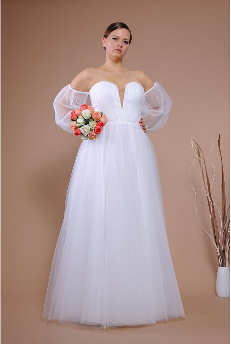 Hochzeitskleid für braut von Schantal, Kollektion Queen XXL, Modell VA 1751 XXL. Foto 2