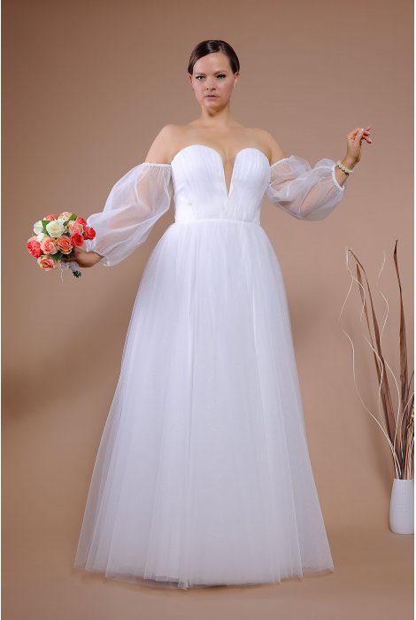 Hochzeitskleid für braut von Schantal, Kollektion Queen XXL, Modell VA 1751 XXL. Foto 3