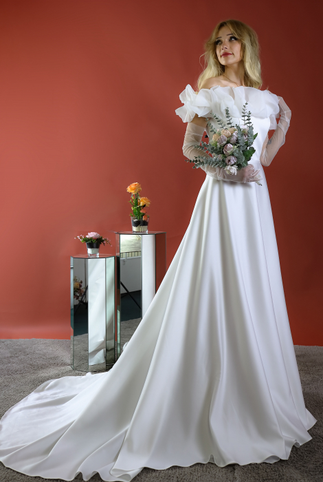 Hochzeitskleid für braut von Schantal, Kollektion Kiara, Modell VA - 1762. Foto 2