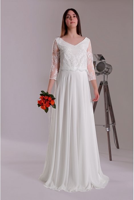 Hochzeitskleid für braut von Schantal, Kollektion Kurze Kleider, Modell 2200 - 8 Top (ohne Rock). Foto 1