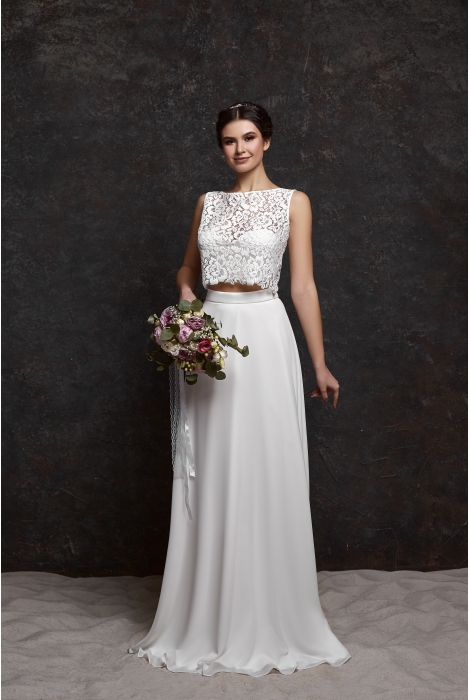 Hochzeitskleid für braut von Schantal, Kollektion Pilar, Modell 28077. Foto 1