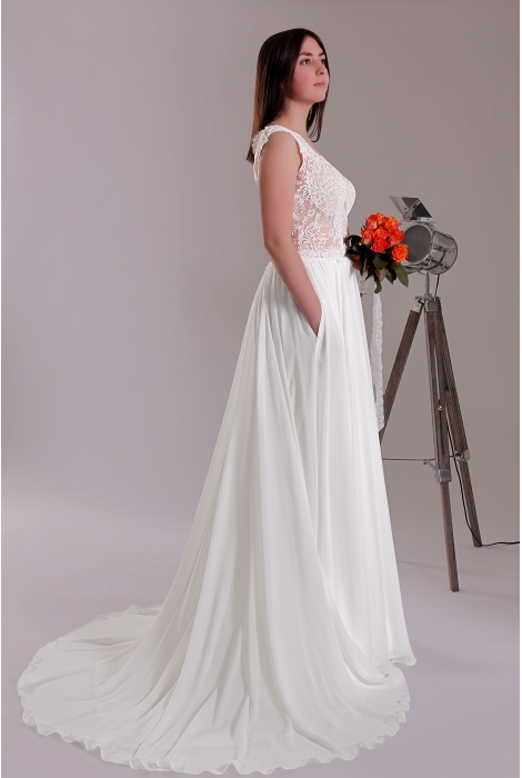 Hochzeitskleid für braut von Schantal, Kollektion Butterfly, Modell 1202. Foto 3