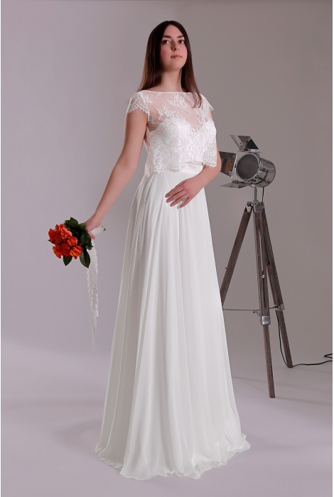 Hochzeitskleid für braut von Schantal, Kollektion Kurze Kleider, Modell 2200 - 6 Top (ohne Rock). Foto 1