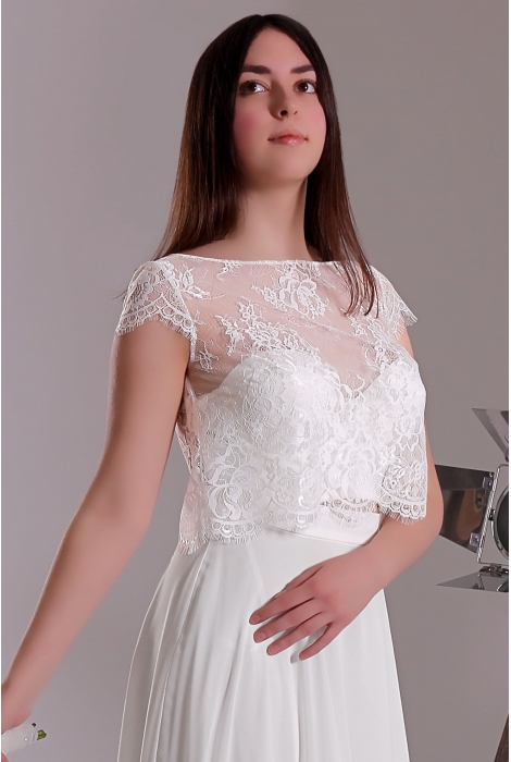 Hochzeitskleid für braut von Schantal, Kollektion Kurze Kleider, Modell 2200 - 6 Top (ohne Rock). Foto 2
