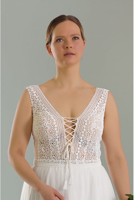 Hochzeitskleid für braut von Schantal, Kollektion Queen XXL, Modell 28074 - 3 XXL. Foto 2
