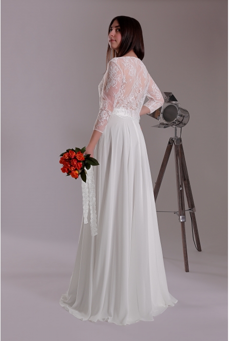 Hochzeitskleid für braut von Schantal, Kollektion Kurze Kleider, Modell 2200 - 8 Top (ohne Rock). Foto 4